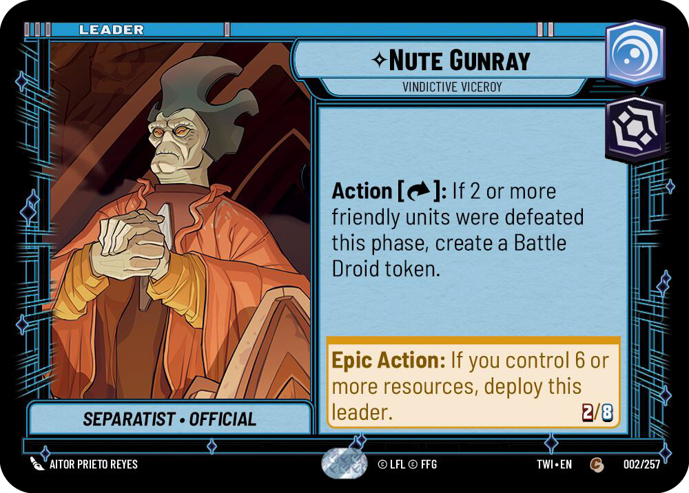 Nute Gunray, Vindictive Viceroy (TWI) Common