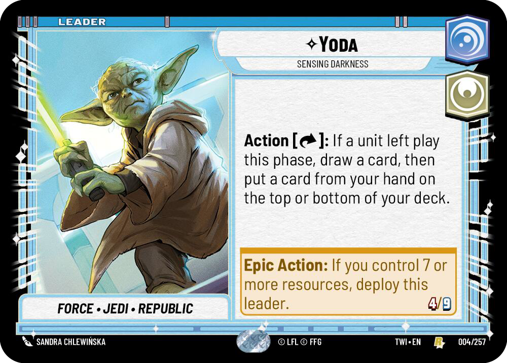 Yoda, Sensing Darkness (TWI) Rare