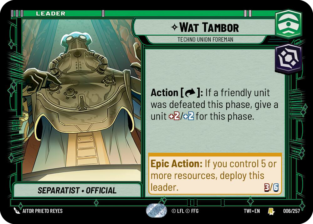 Wat Tambor, Techno Union Foreman (TWI) Rare