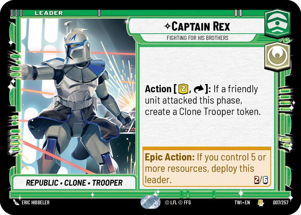 Captain Rex, Fighting for his Brothers (TWI) Rare
