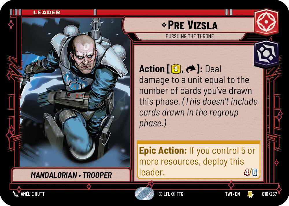 Pre Vizsla, Pursuing the Throne (TWI) Rare
