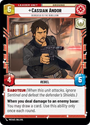 Cassian Andor, Dedicated to the Rebellion (SOR) Rare