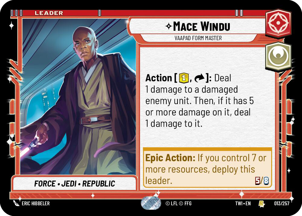 Mace Windu, Vaapad Form Master (TWI) Rare