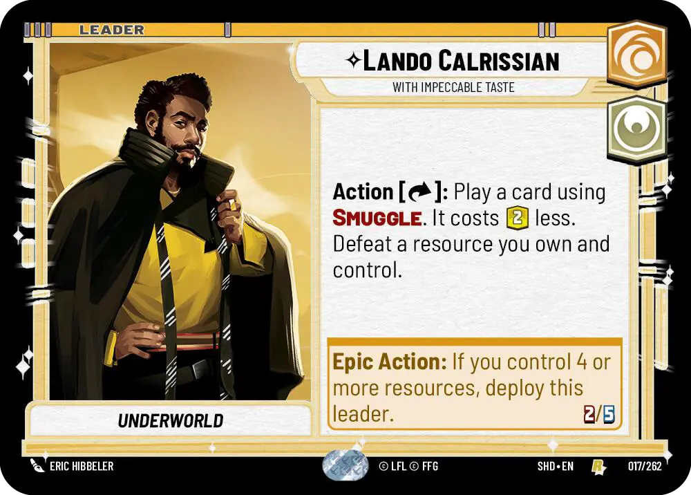 Lando Calrissian, With Impeccable Taste (SHD) Rare