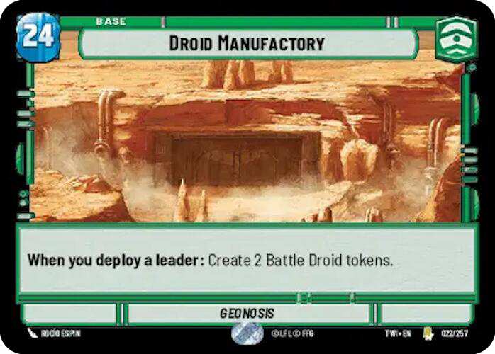 Droid Manufactory (TWI) Rare