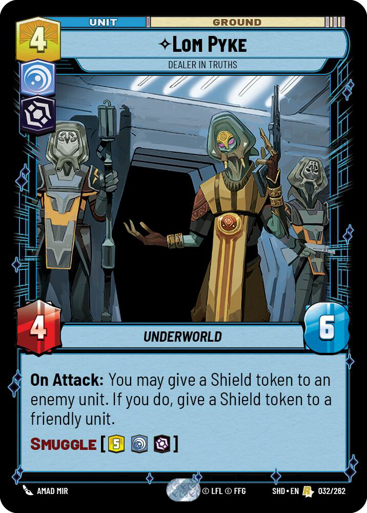 Lom Pyke, Dealer in Truths (SHD) Rare Deploy Your Leader Gaming Lom Pyke, Dealer in Truths (SHD) Rare Deploy Your Leader Gaming