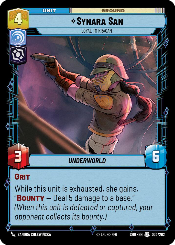 Synara San, Loyal to Kragan (SHD) Uncommon