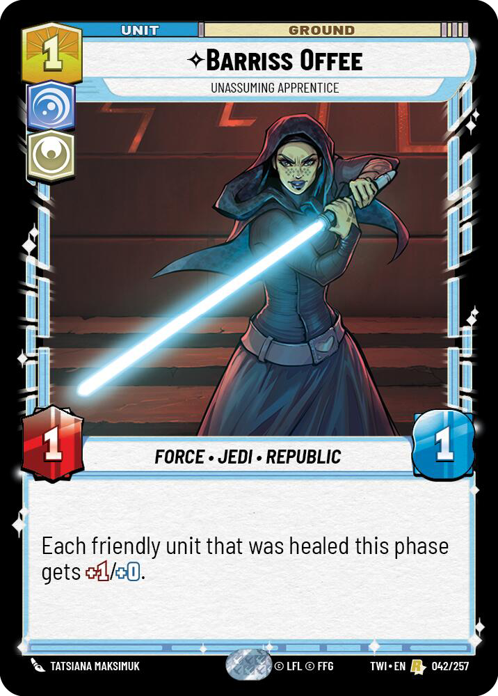 Barriss Offee, Unassuming Apprentice (TWI) Rare