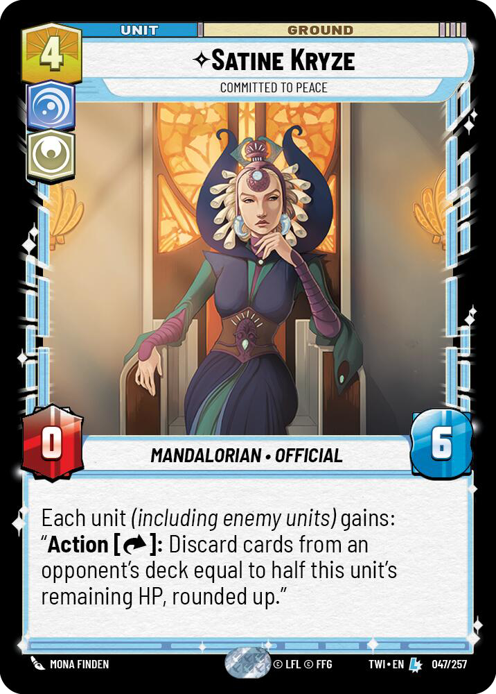 Satine Kryze, Committed to Peace (TWI) Legendary