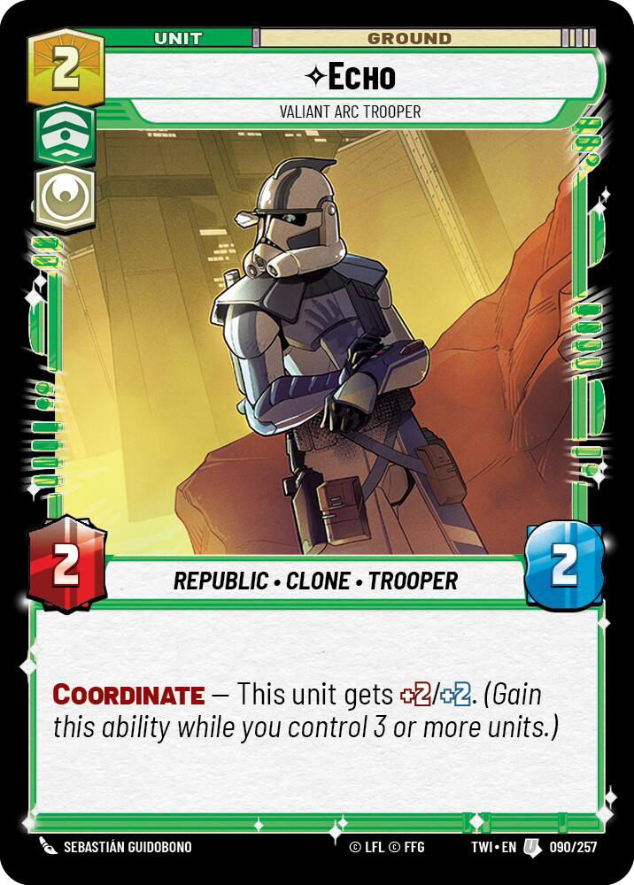 Echo, Valiant ARC Trooper (TWI) Uncommon