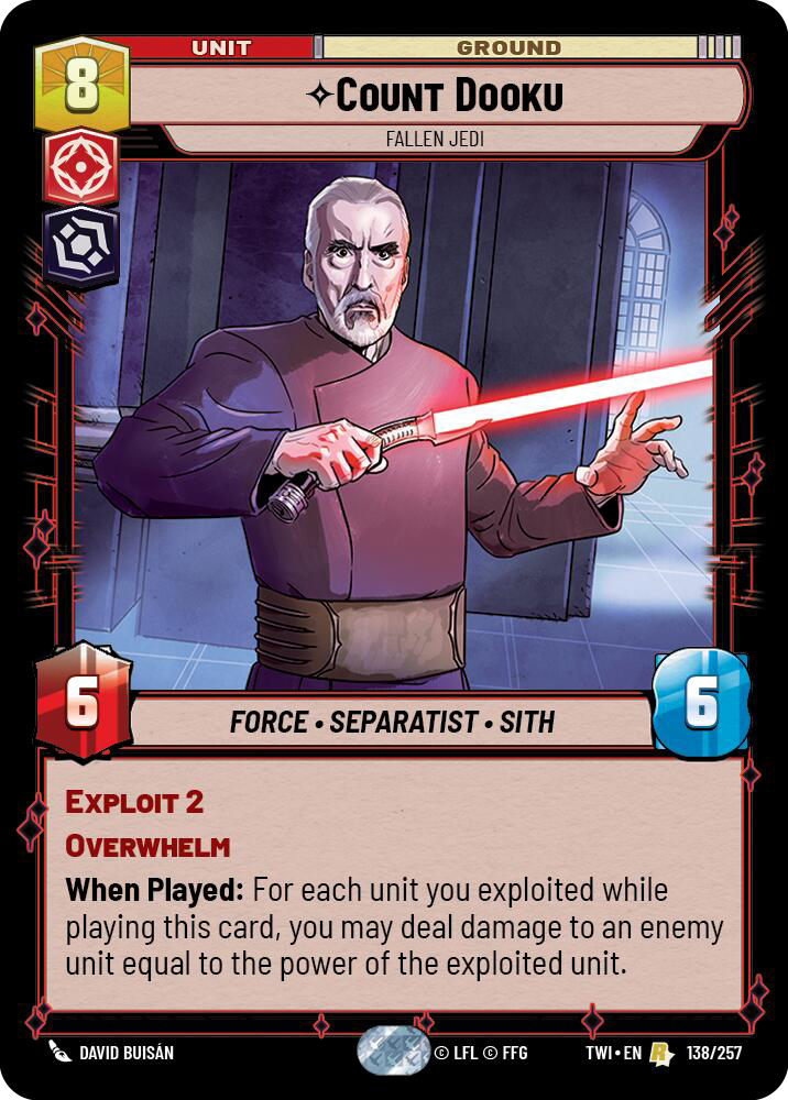 Count Dooku, Fallen Jedi (Rare)