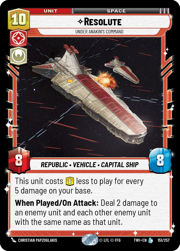 Resolute, Under Anakin's Command (TWI) Legendary