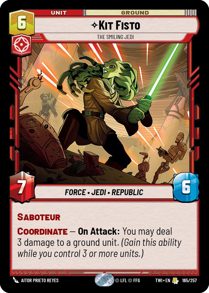 Kit Fisto, The Smiling Jedi (TWI) Rare