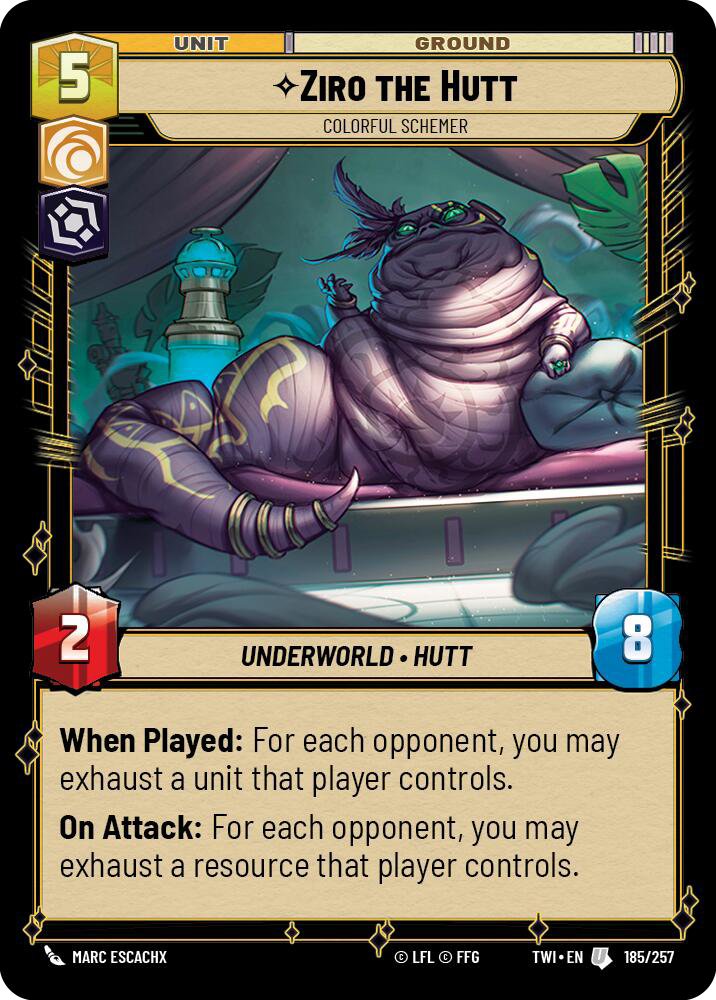 Ziro the Hutt, Colorful Schemer (TWI) Uncommon