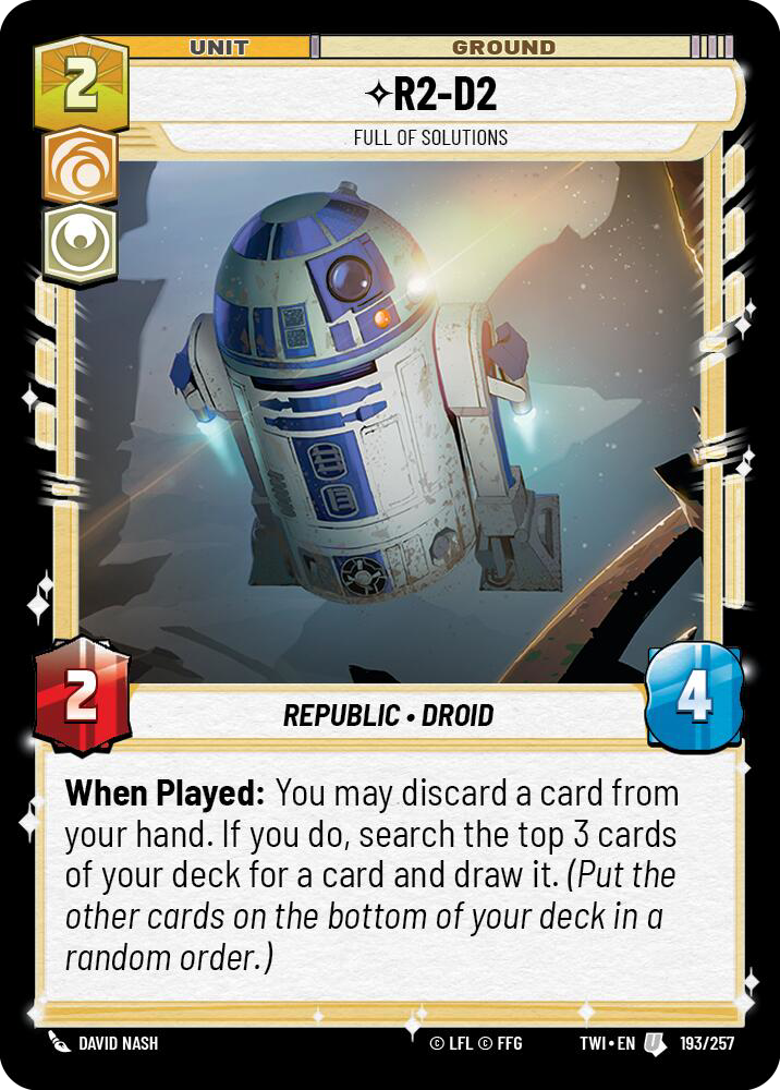 R2-D2, Full Of Solutions (TWI) Uncommon