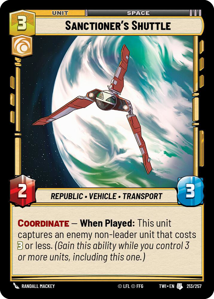 Sanctioner's Shuttle (TWI) Uncommon
