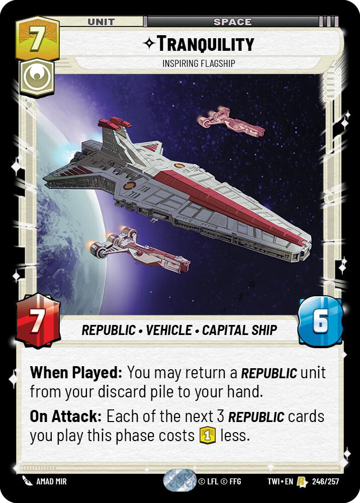 Tranquility, Inspiring Flagship (TWI) Rare