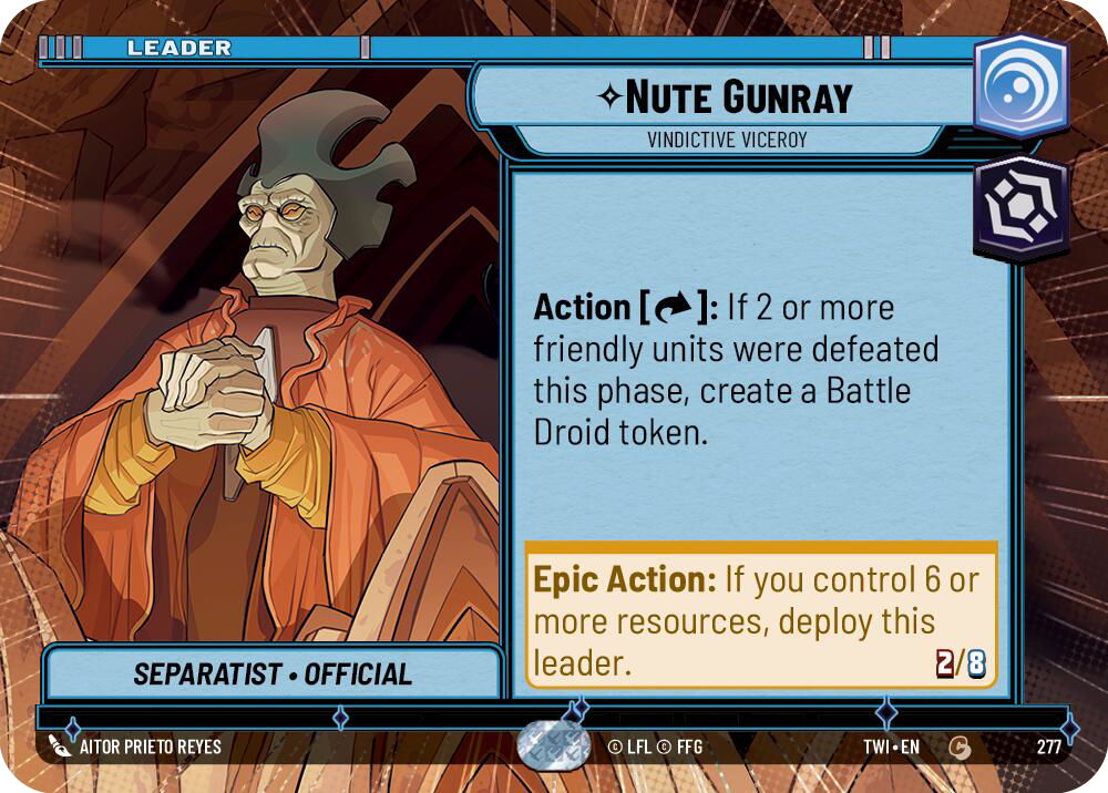 Nute Gunray, Vindictive Viceroy (TWI) Common