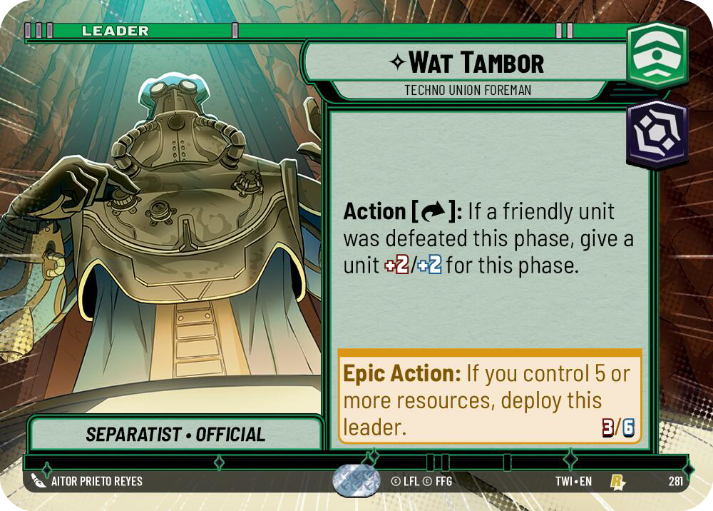 Wat Tambor, Techno Union Foreman (TWI) Rare