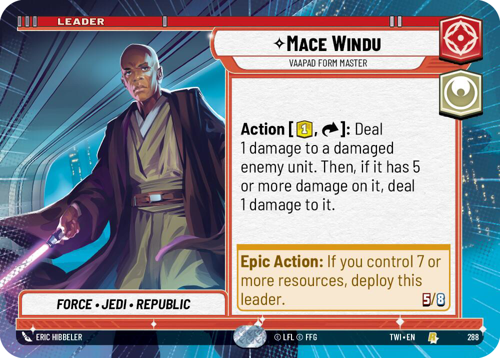 Mace Windu, Vaapad Form Master (TWI) Rare