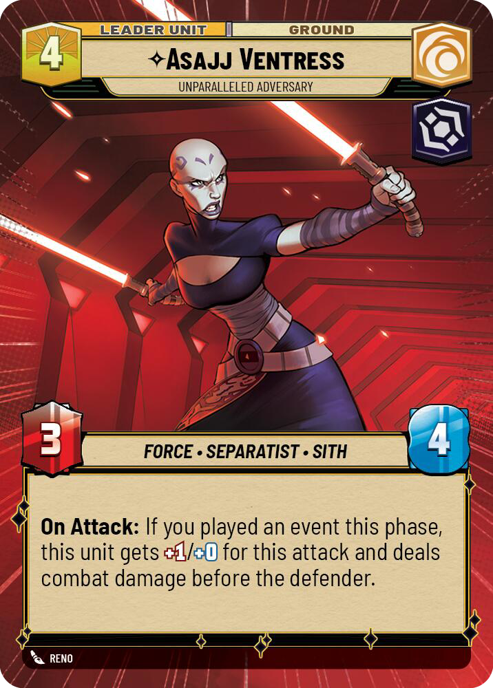Asajj Ventress, Unparalleled Adversary (TWI) Rare
