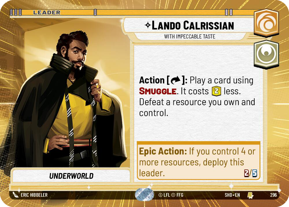 Lando Calrissian, With Impeccable Taste (SHD) Rare