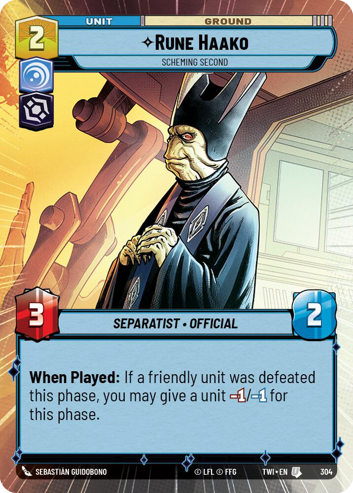 Rune Haako, Scheming Second (TWI) Uncommon