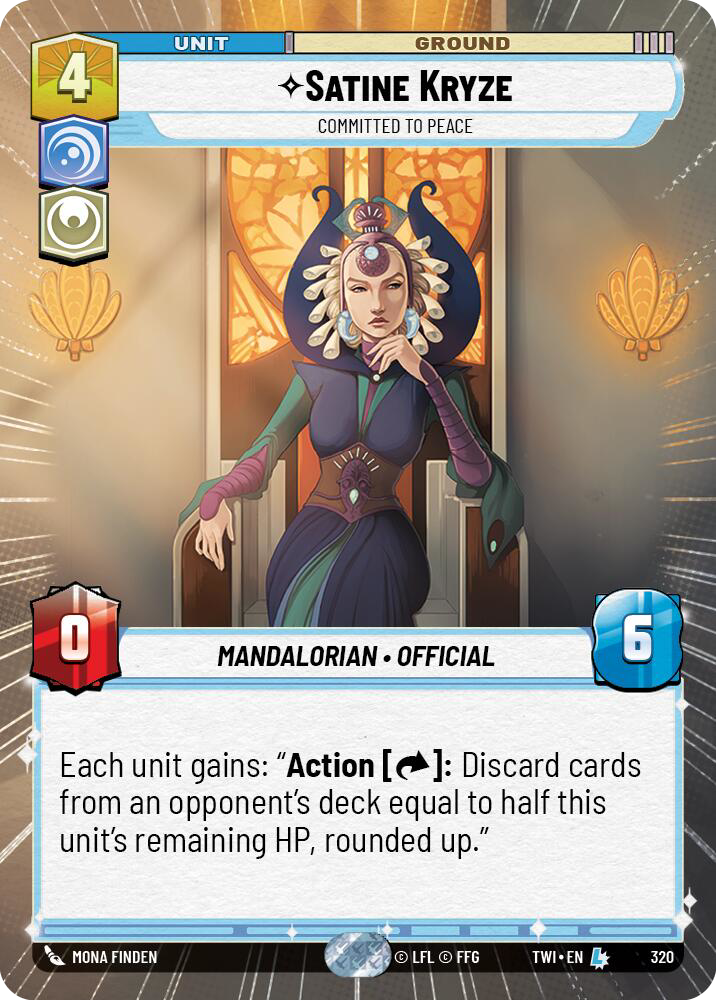 Satine Kryze, Committed to Peace (TWI) Legendary