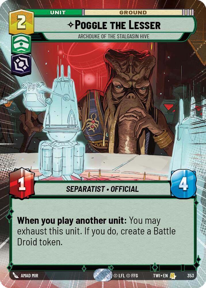 Poggle the Lesser, Archduke of the Stalgasin Hive (TWI) Rare