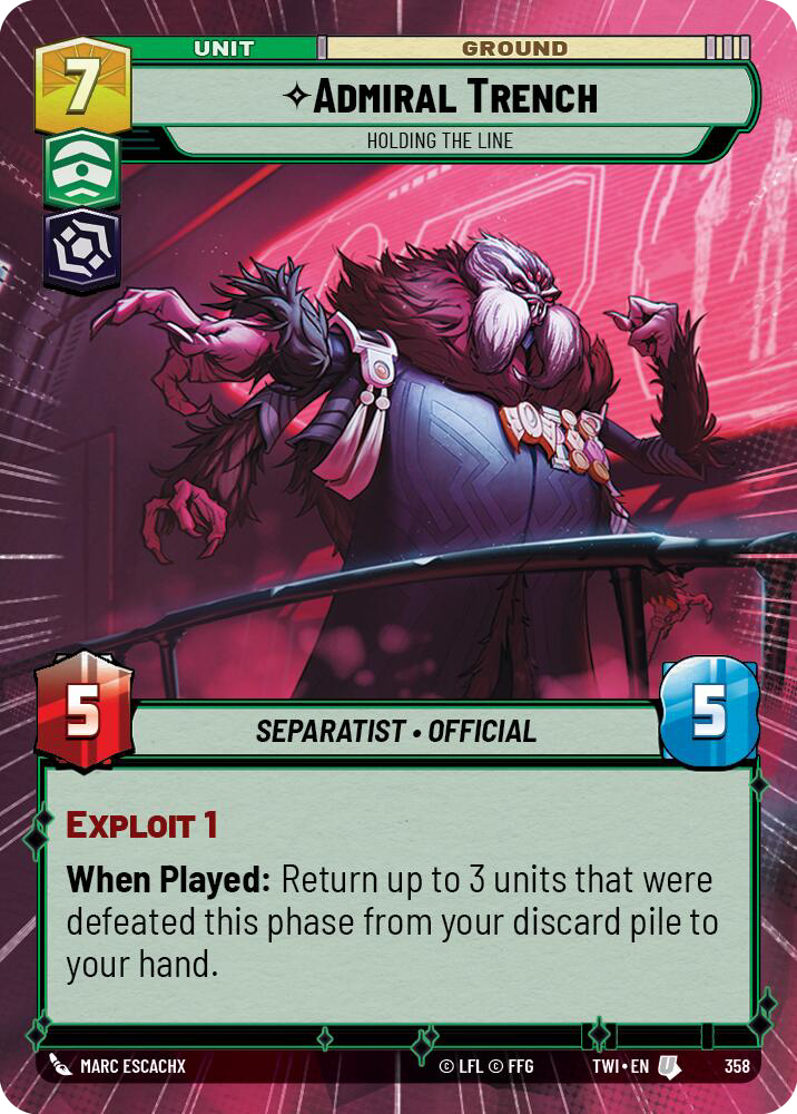 Admiral Trench, Holding the Line (TWI) Uncommon