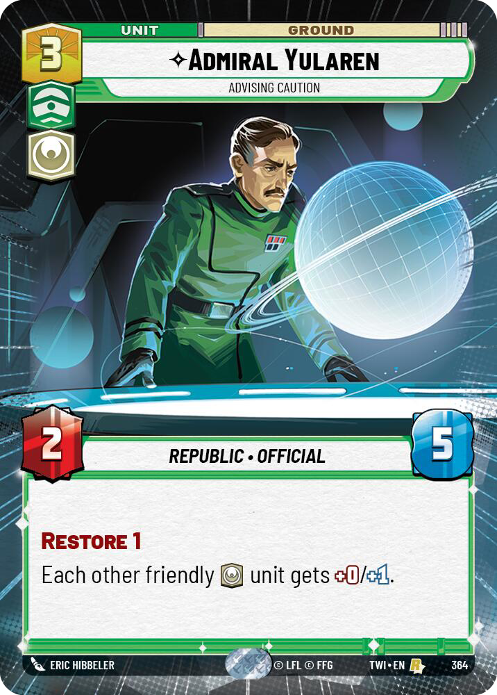 Admiral Yularen, Advising Caution (Rare)