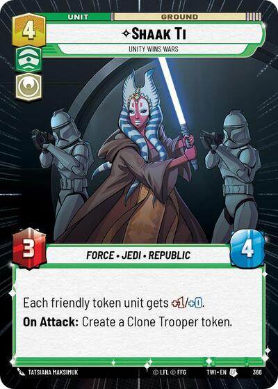 Shaak Ti, Unity Wins Wars (TWI) Uncommon
