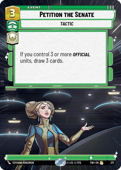 Petition the Senate (TWI) Rare