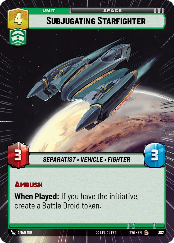 Subjugating Starfighter (TWI) Common