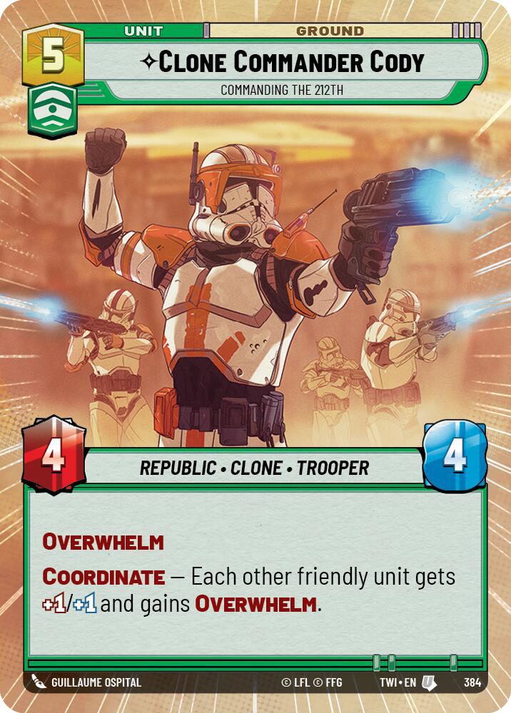 Clone Commander Cody, Commanding the 212th (TWI) Uncommon