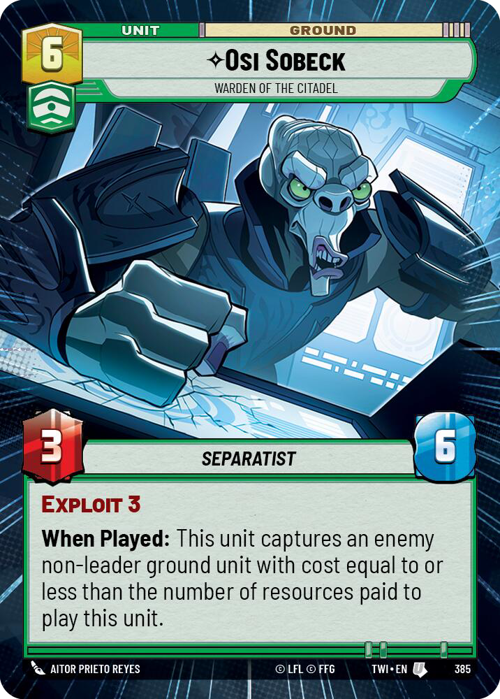 Osi Sobeck, Warden of the Citadel (TWI) Uncommon