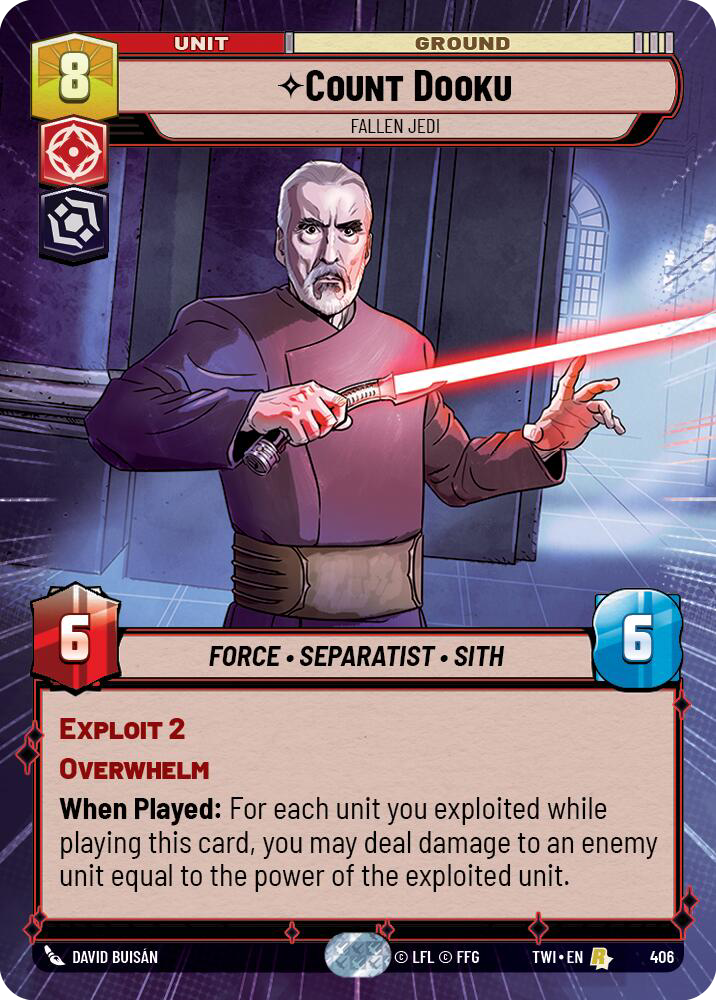 Count Dooku, Fallen Jedi (Rare)