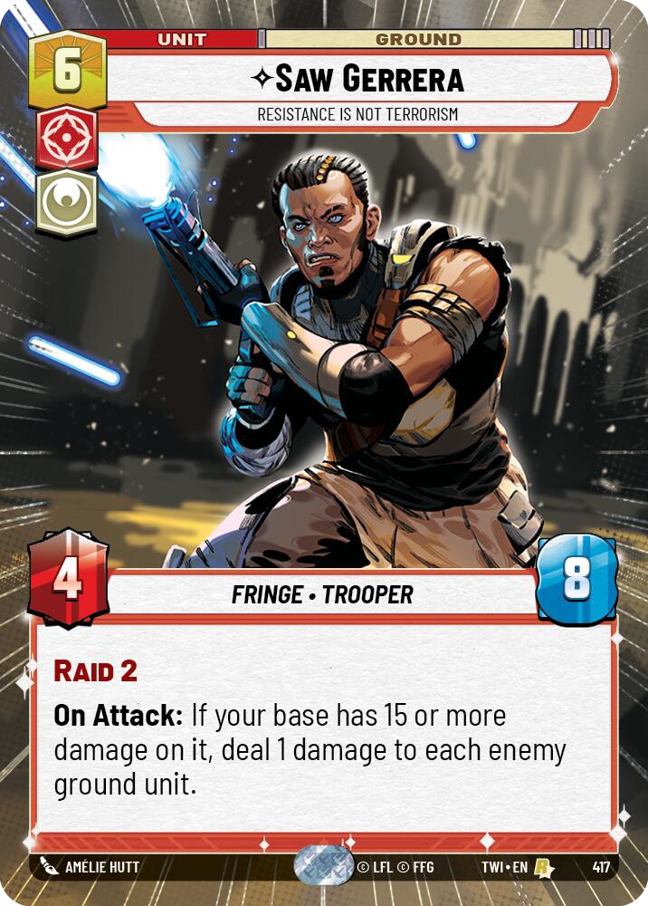 Saw Gerrera, Resistance is not Terrorism (TWI) Rare