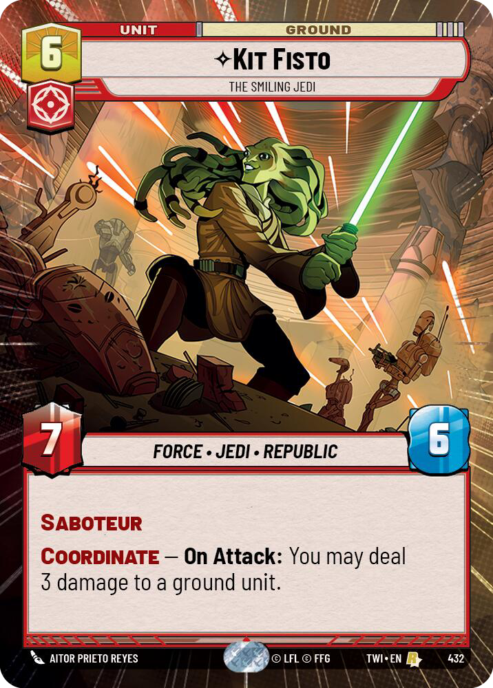 Kit Fisto, The Smiling Jedi (TWI) Rare