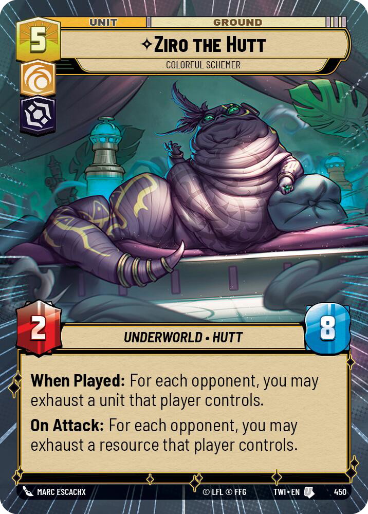 Ziro the Hutt, Colorful Schemer (TWI) Uncommon