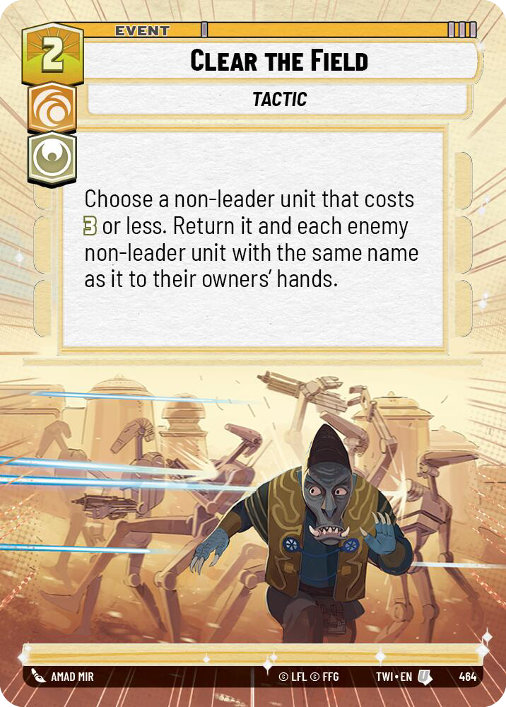 Clear the Field (TWI) Uncommon