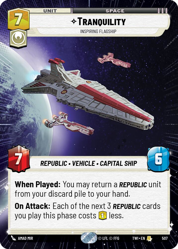 Tranquility, Inspiring Flagship (TWI) Rare