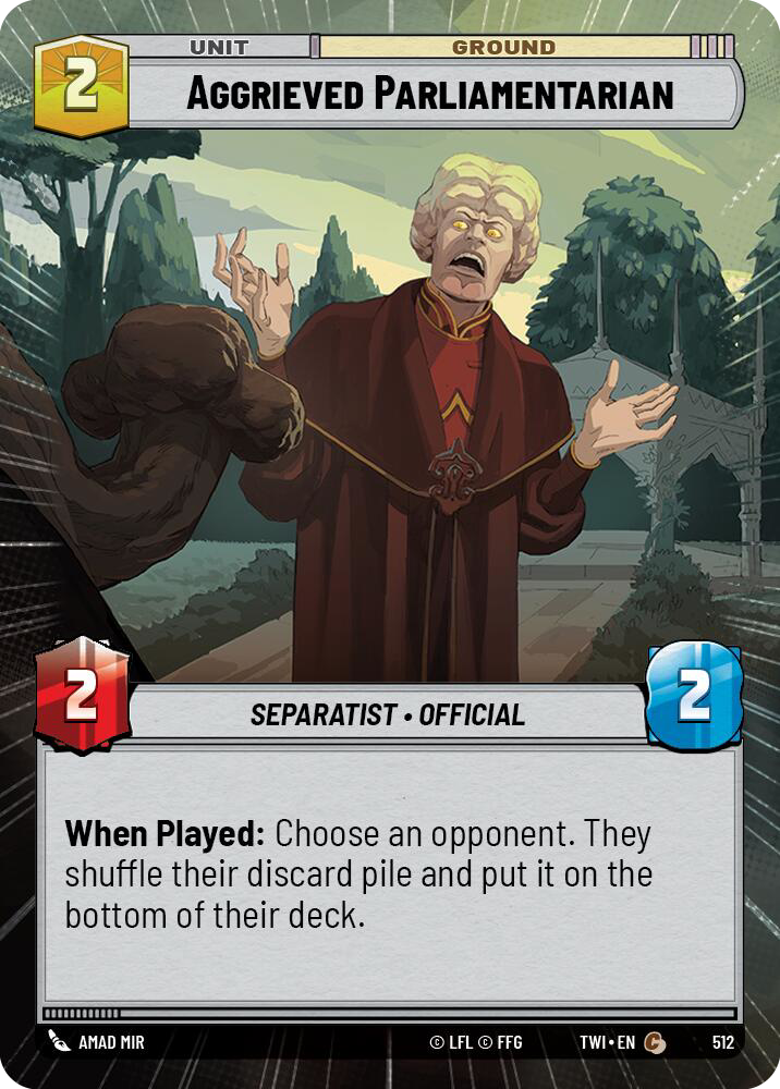 Aggrieved Parliamentarian (TWI) Common