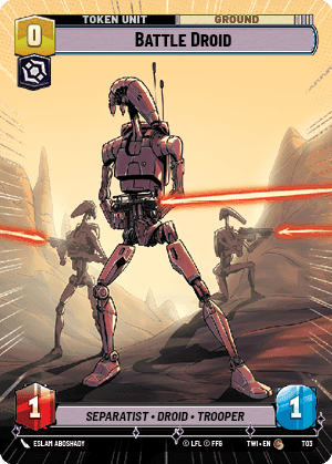 Battle Droid Token (TWI) Common