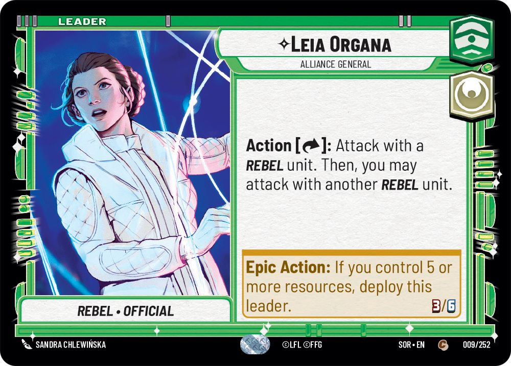 Leia Organa, Alliance General (SOR) Common