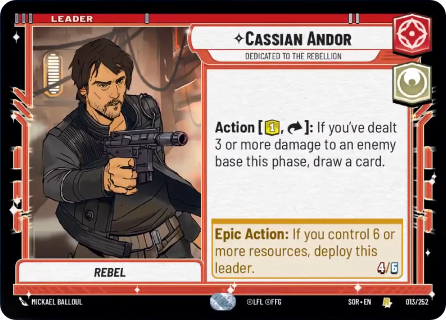 Cassian Andor, Dedicated to the Rebellion (SOR) Rare
