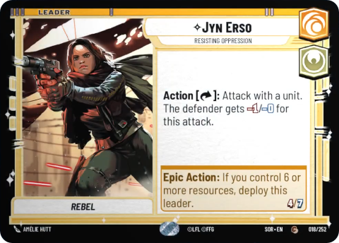 Jyn Erso, Resisting Oppression (SOR) Common