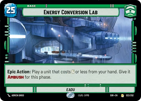 Energy Conversion Lab (SOR) Rare