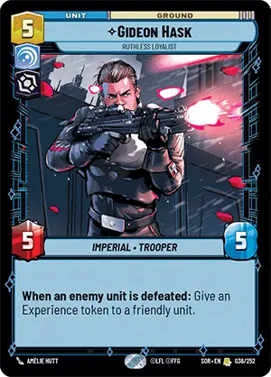 Gideon Hask, Ruthless Loyalist (SOR) Rare