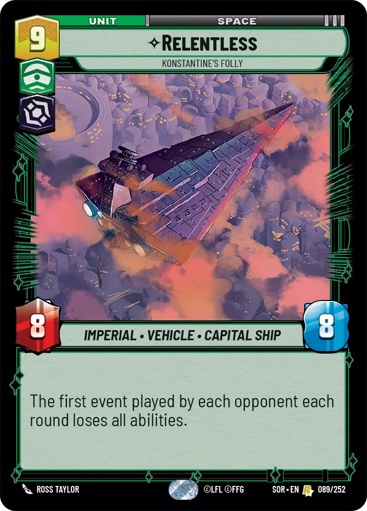 Relentless, Konstantine's Folly (SOR) Rare